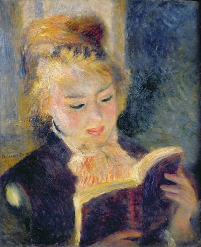 Girl Reading, 1874 by Pierre Auguste Renoir